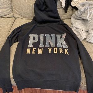 Black “Pink” zip up